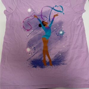 Purple Gymnastics Graphic Tee